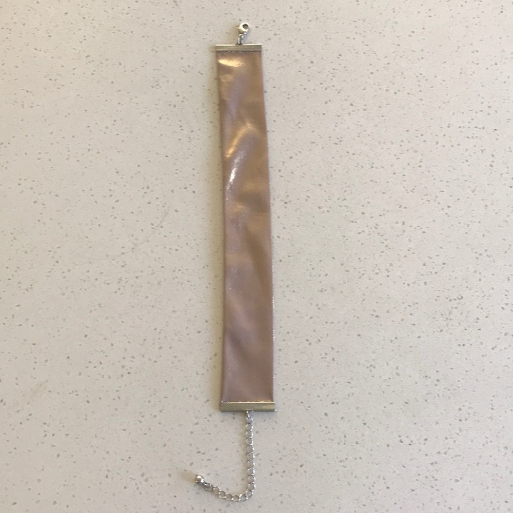 Metallic Pink Choker Necklace
